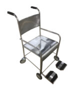 ES0001-01 - Cadeira de Banho em Inox com pés escamoteáveis
