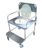 ES1104 - Cadeira de Banho para Obeso em Aço Inox com Braços Removível