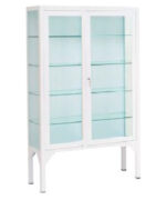 ES2119- - Armário Vitrine com 2 portas e prateleiras para Materiais